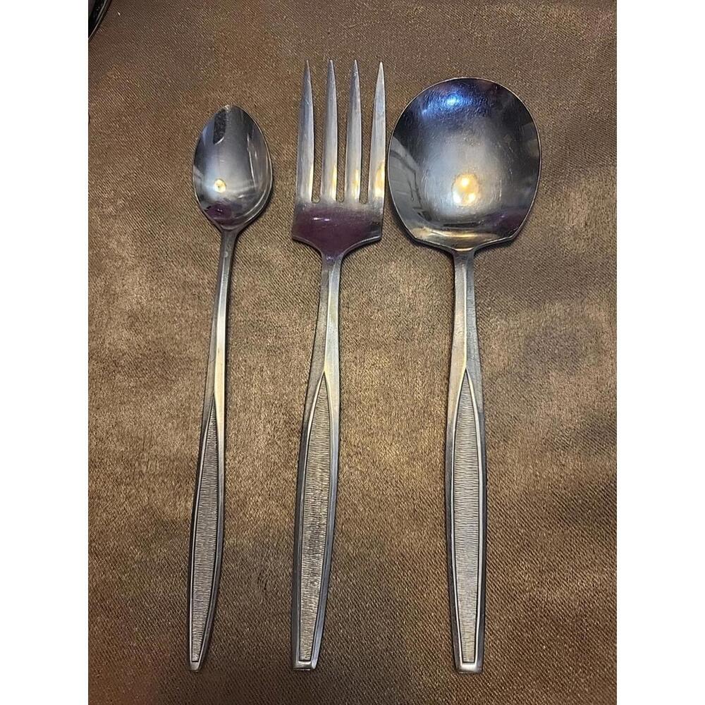Vintage 3pc Lot Of Hull Wilson Silverware